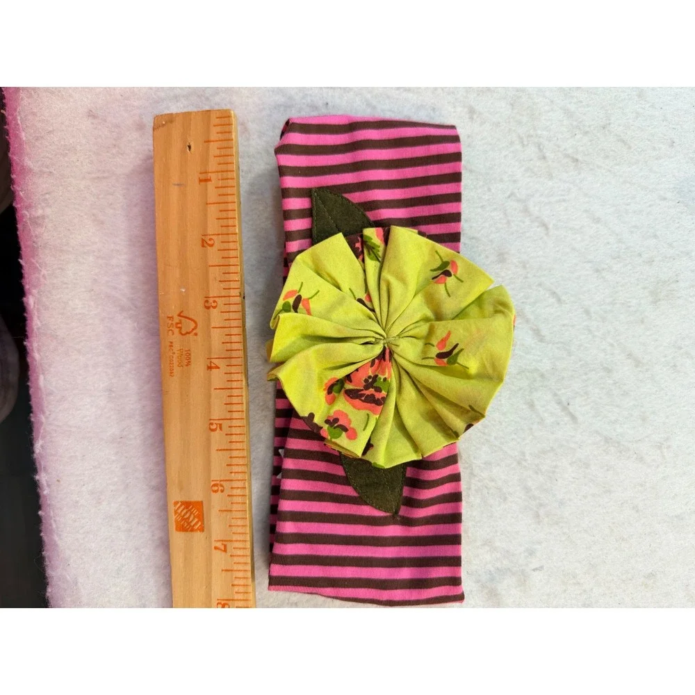 Matilda Jane Girls Headband Lot 5pc Floral Gingham Striped Bows OS